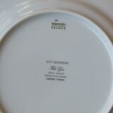 5 porcelain dessert plates from Limoges - Deshoulières and Guy Degrenne
