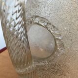 Frosted effect crystal pitcher from baccarat