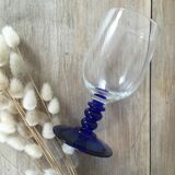 Vintage blue foot glasses