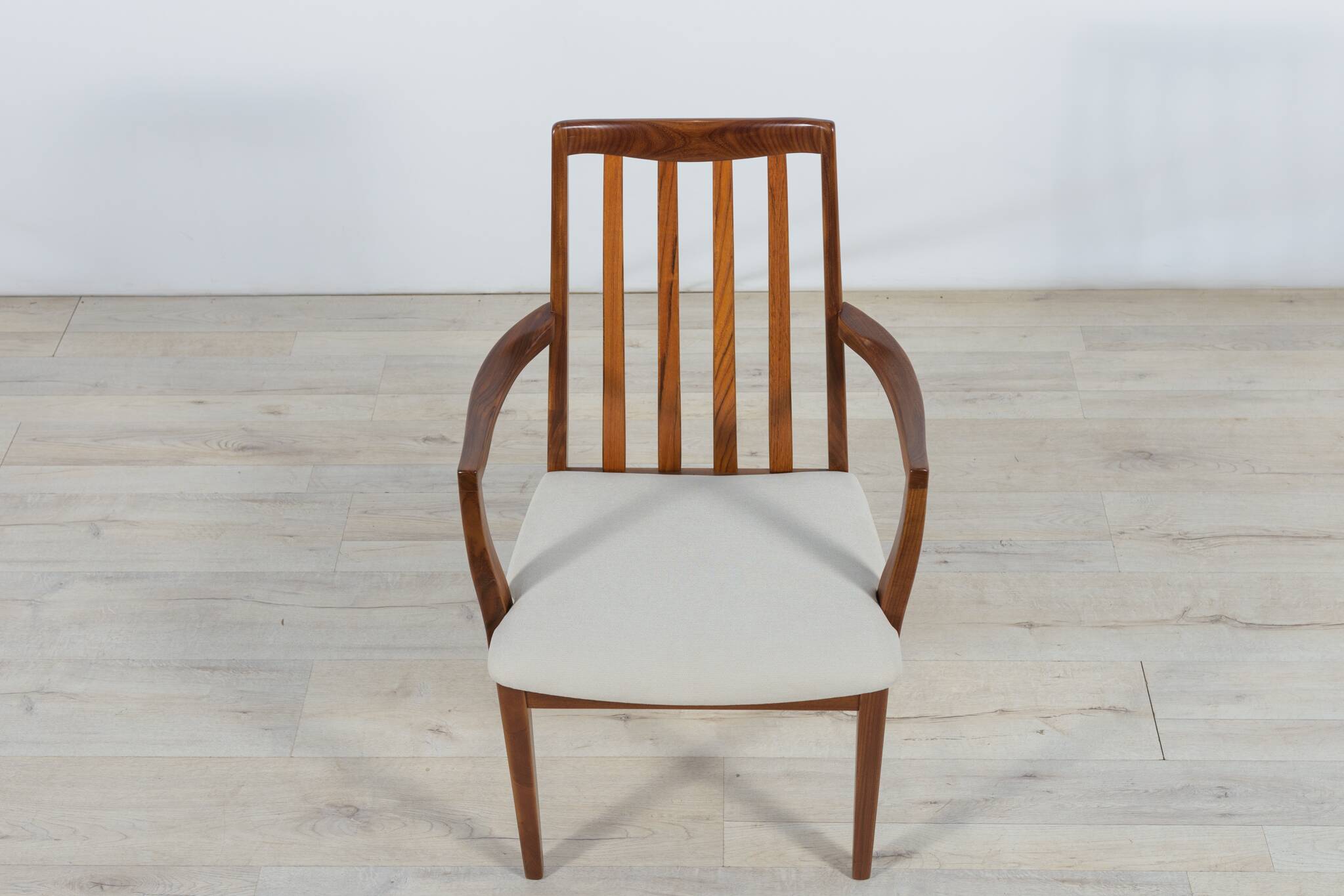 Mid-century teak and fabric dining chairs by Leslie Dandy for G-Plan, 1960s, set of 8