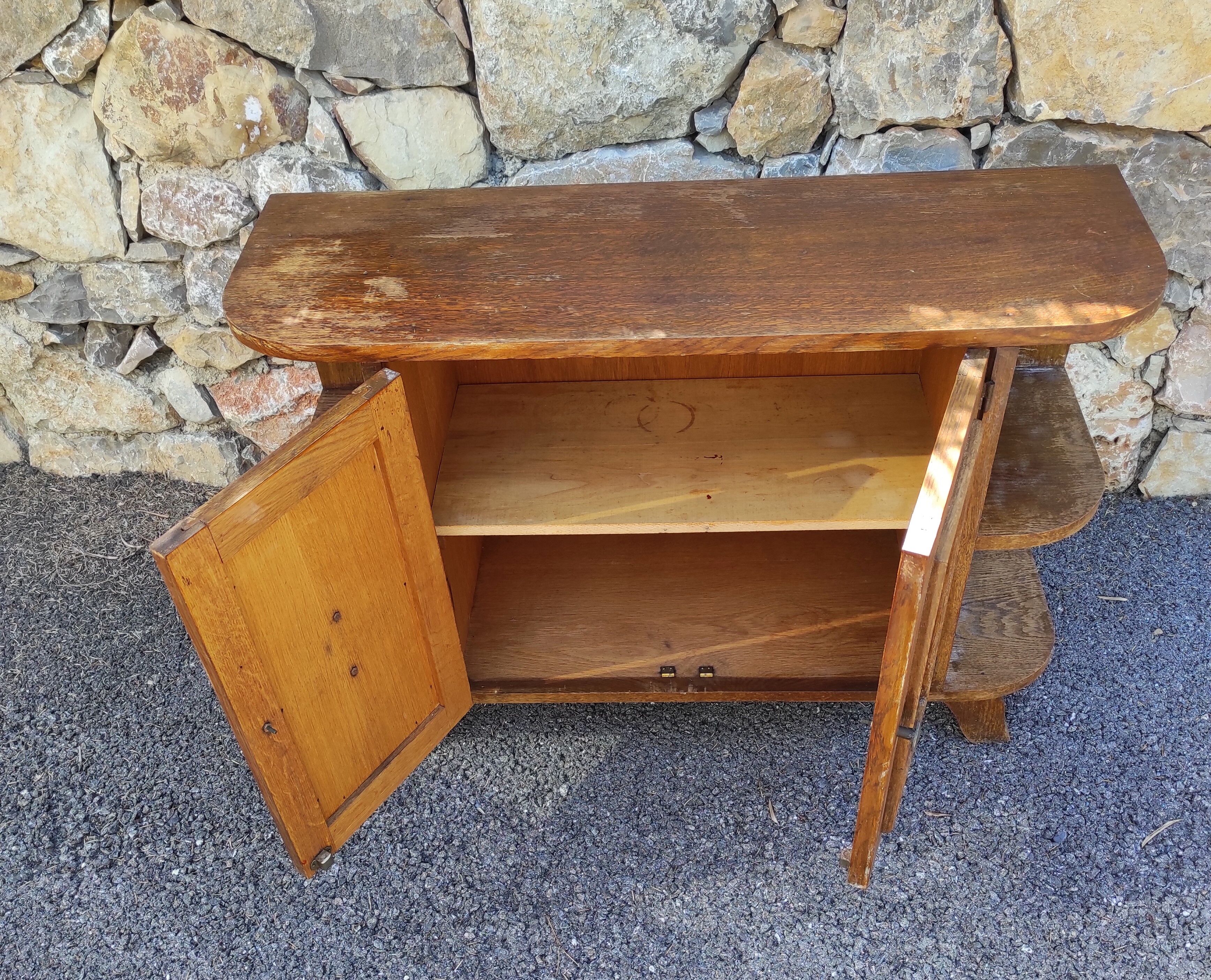2-DOOR CABINET with central shelf circa 1940/1950