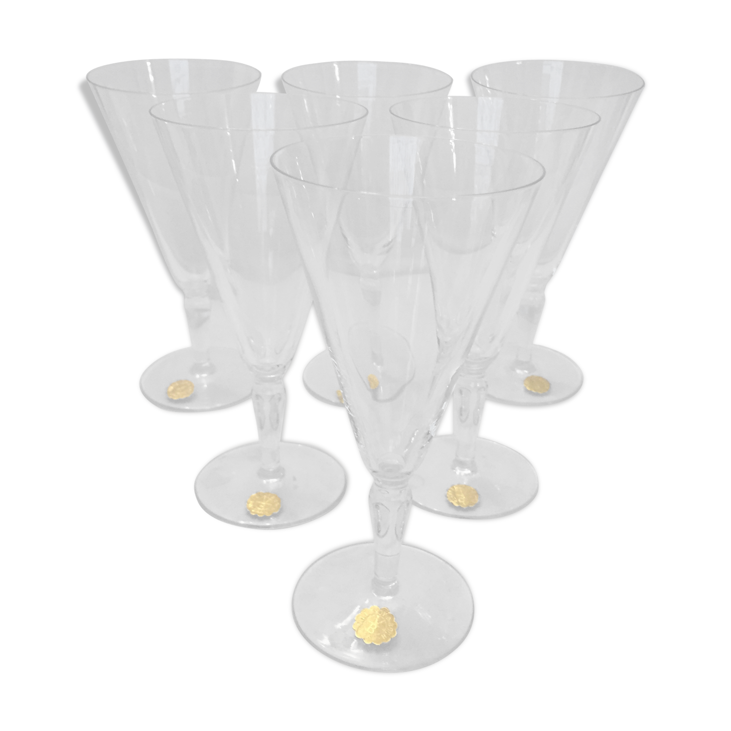 Ensemble de 6 flutes en cristal Villeroy et Boch