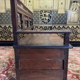 Breton safe bench in solid oak
