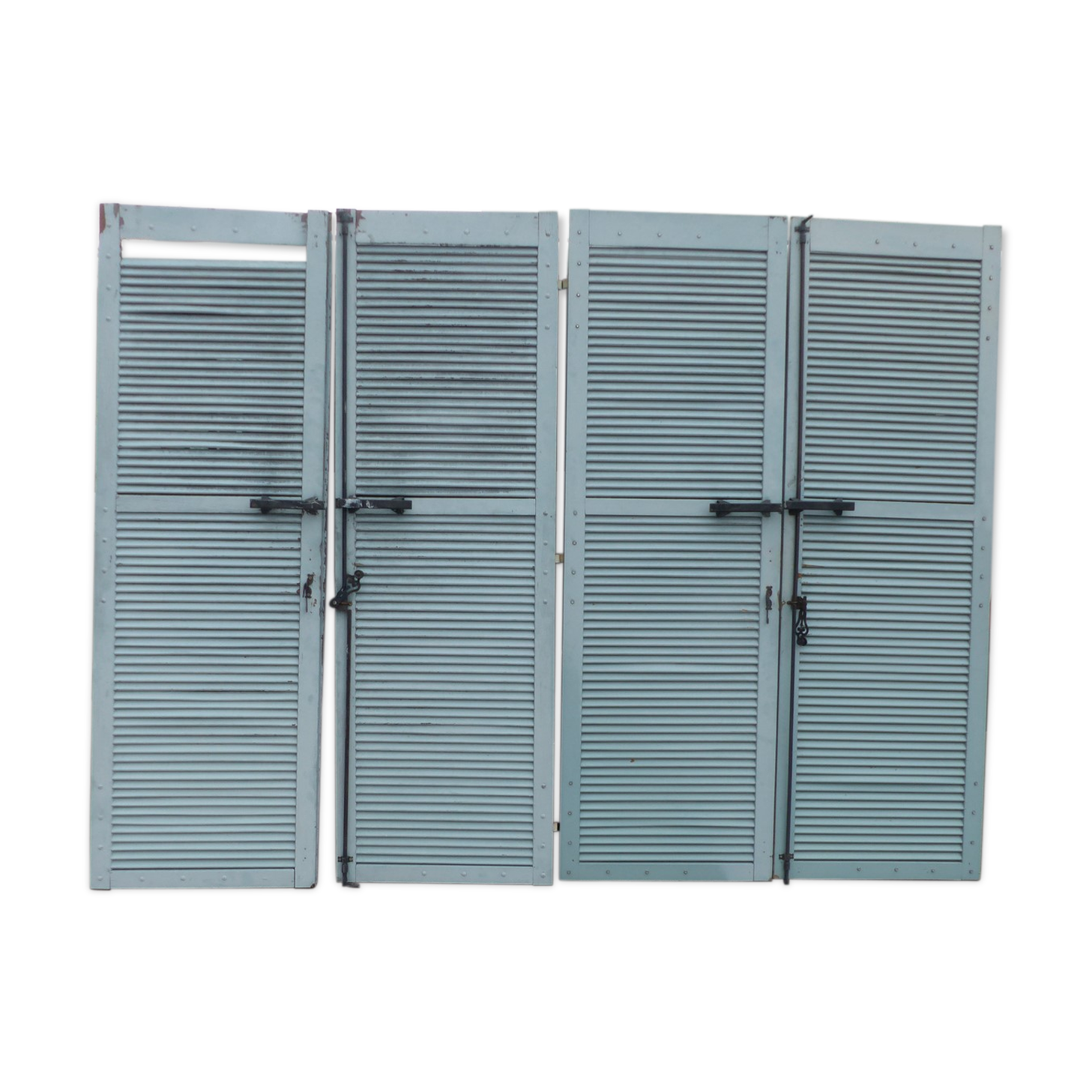 suite of 4 shutters wooden dim L 300 cm x H 228 cm