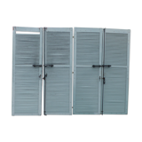 suite of 4 shutters wooden dim L 300 cm x H 228 cm