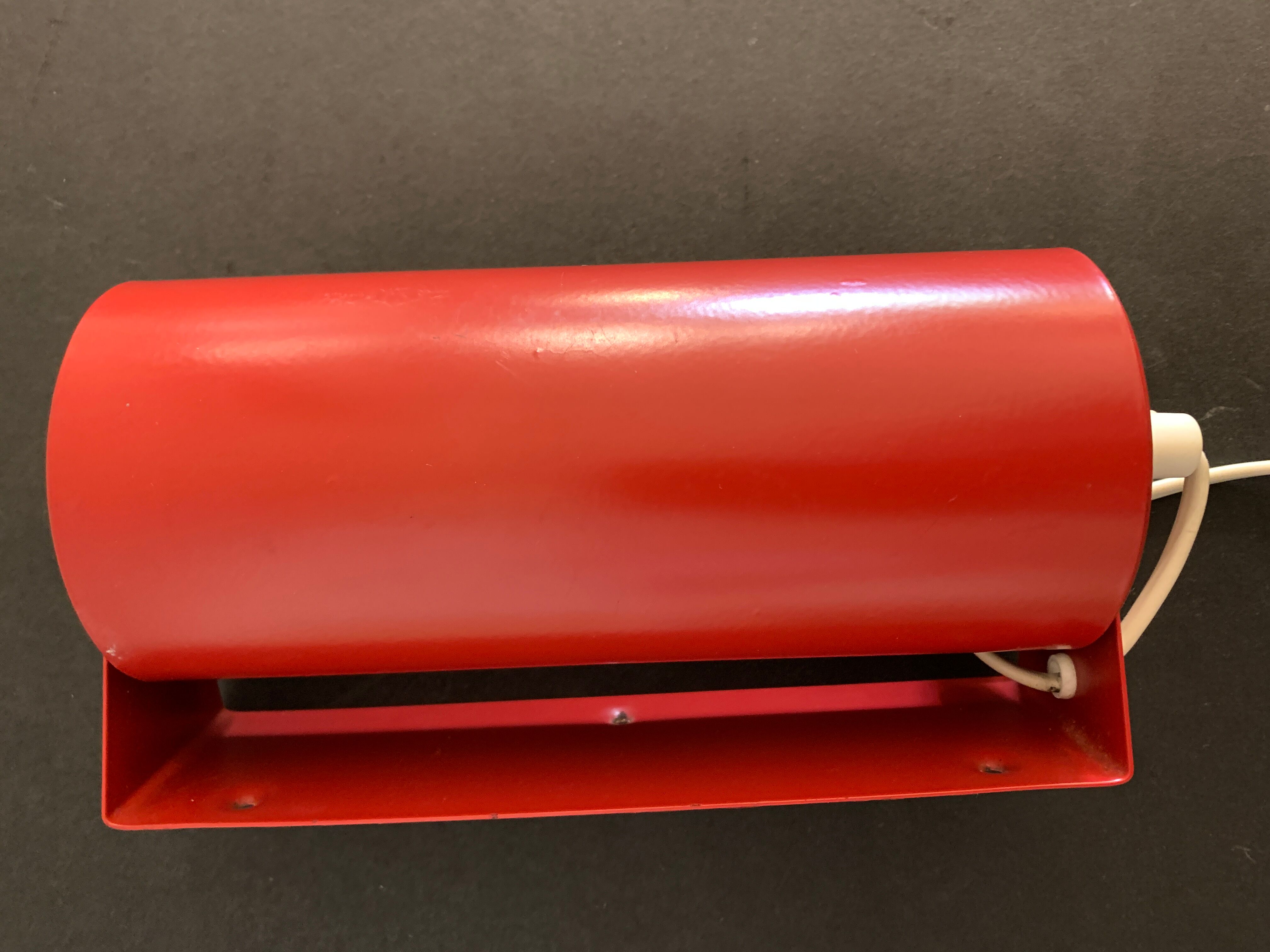 Wall lamp red roller Ikea 1980