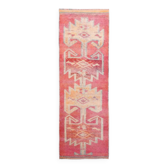 60s Antique Turkish Vintage Runner Rug, 101x309Cm