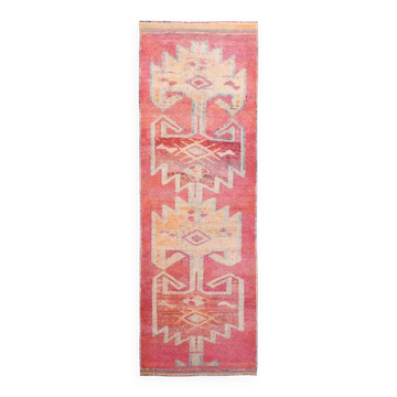 60s Antique Turkish Vintage Runner Rug, 101x309Cm