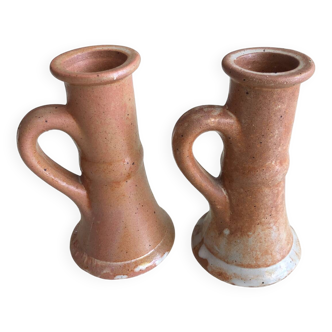 Bougeoirs grès