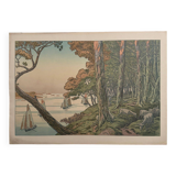 Lithographie par Henri Rivière Les Aspects de la Nature - Soir d'été