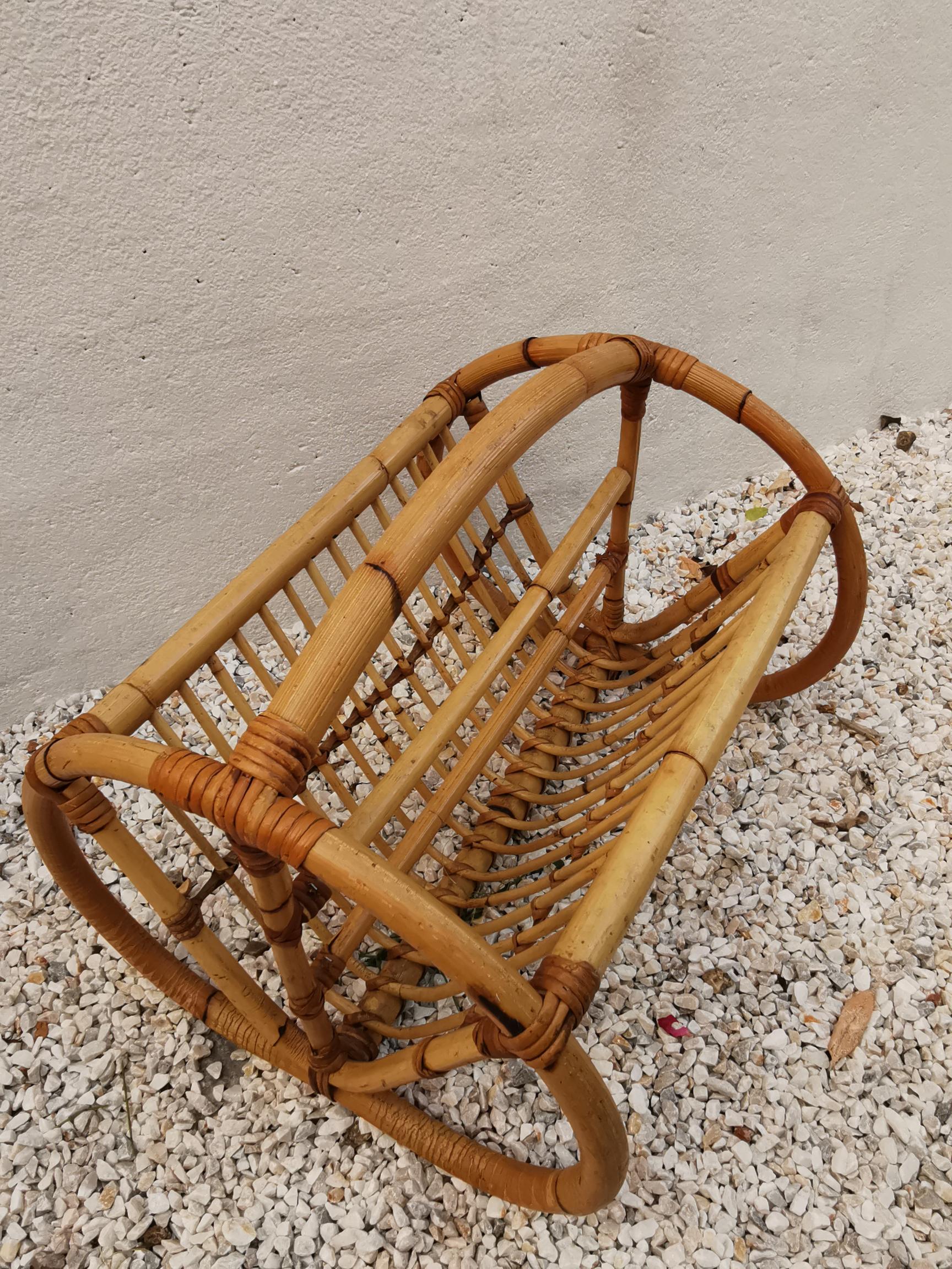 Rattan magazine door 1960