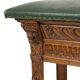Banc antique en chêne sculpté style Renaissance
