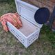 Vintage wicker chest shabby chic