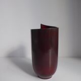 Vase 1950 en grès à col découpé