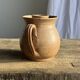 Vintage brutalist stoneware pink wine cooler pitcher H19