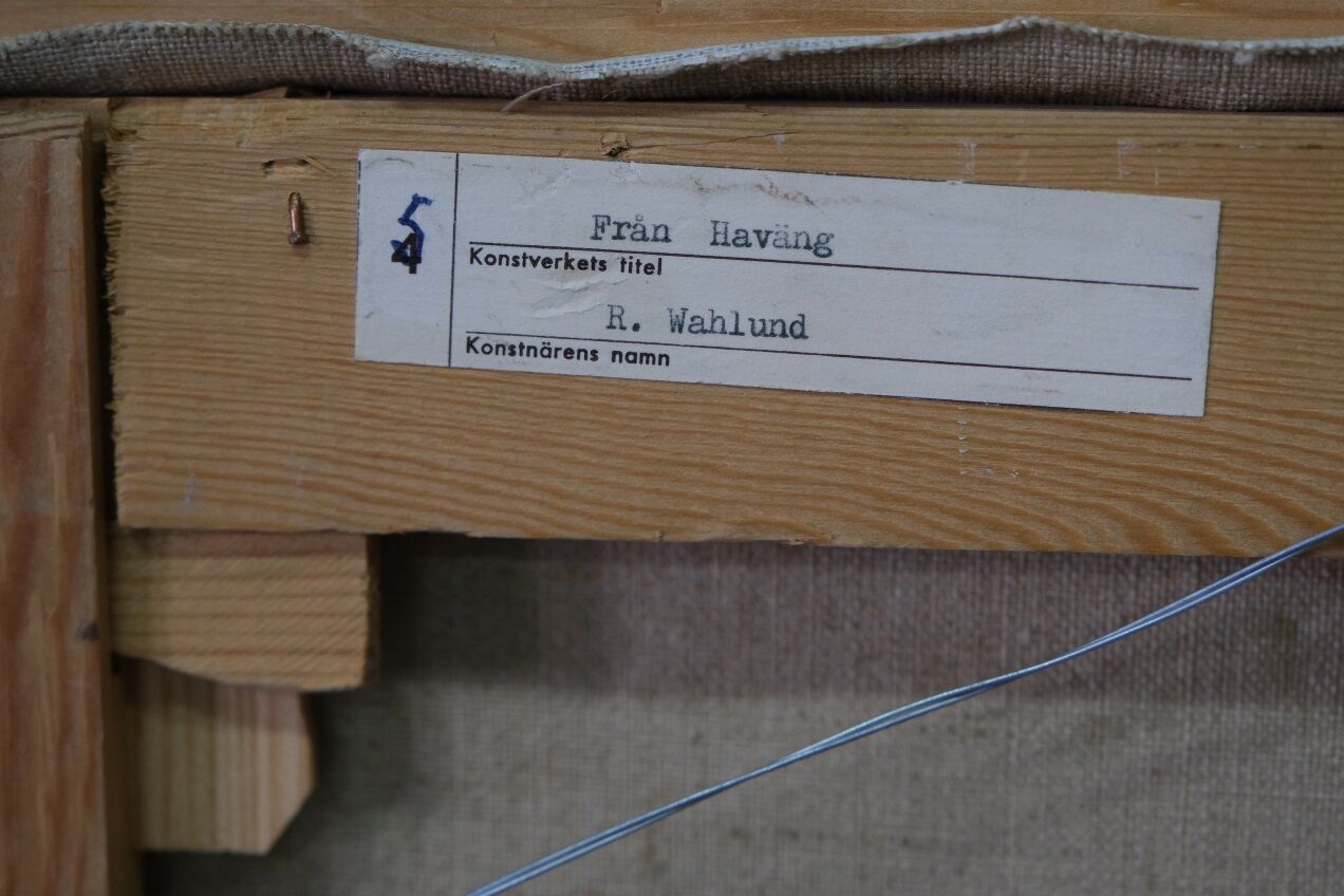 Ruth Wahlund (1906-1994 ), Swedish Landscape, 1960, Oil on Canvas, Framed