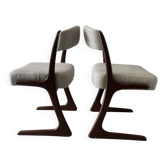 Pair of "Kangourou" Baumann chairs
