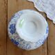 Small vintage vegetable dish English faience Feldspath
