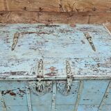 Antique Burmese teak dowry chest