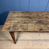 Rustic French oak farmhouse dining table