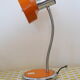 1970s orange metal desk lamp