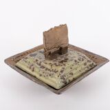 Unique glazed ceramic bowl, Sicily 1990’s