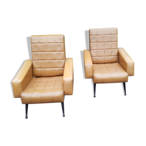 Paire de fauteuils des