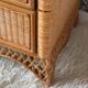 Commode vintage en rotin