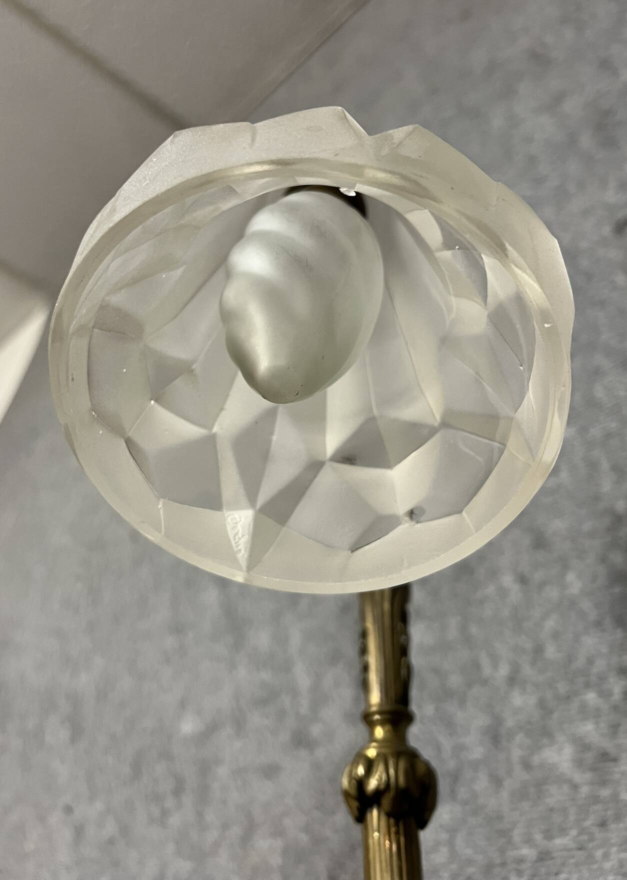 Degué: 1880s gilt bronze desk lamp