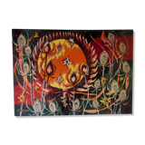 Tapestry "The sun on the thistles", by Jean Louis Viard, Seventies
