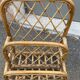 Vintage rattan magazine door