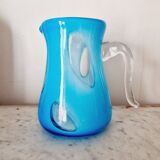 Vintage blown glass pitcher