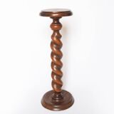 Pedestal column turned wood