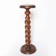 Pedestal column turned wood