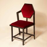 Lot 4 chairs by frank lloyd wright, 80s