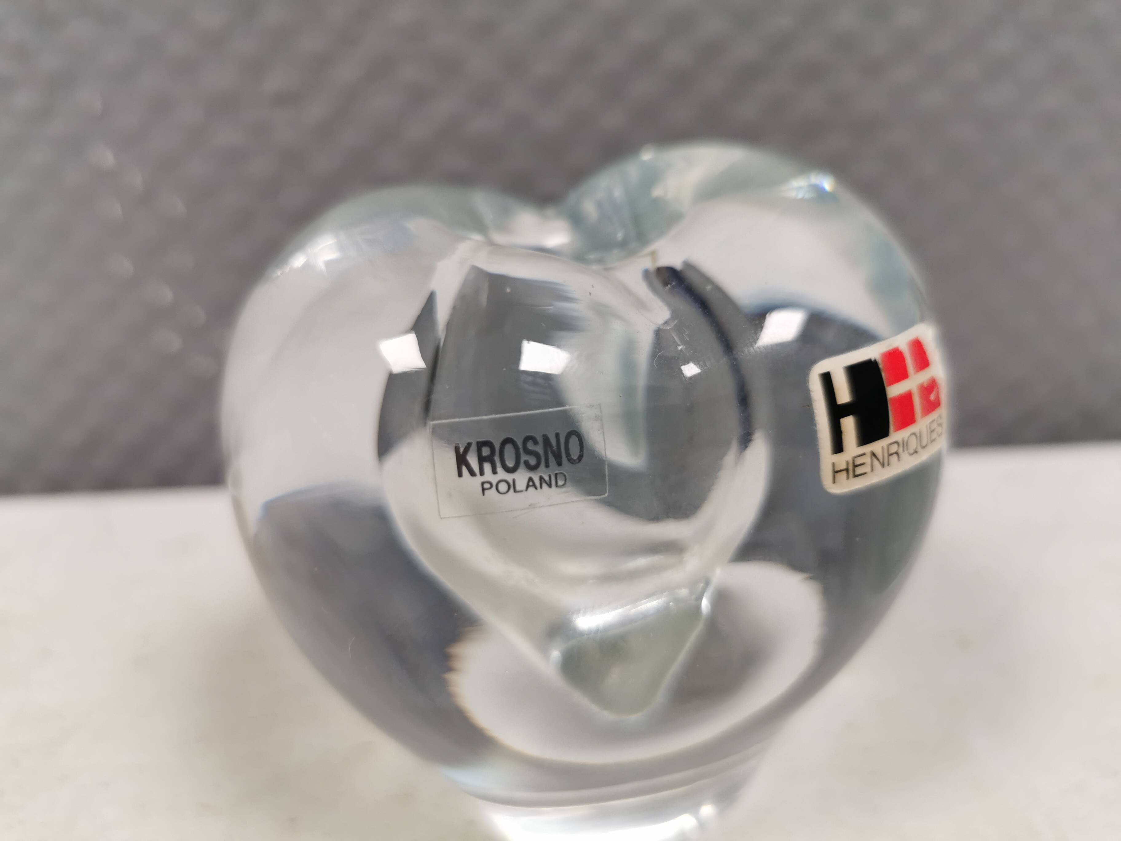 Small lovely glass vase from Polish Krosno glass, 1980s.