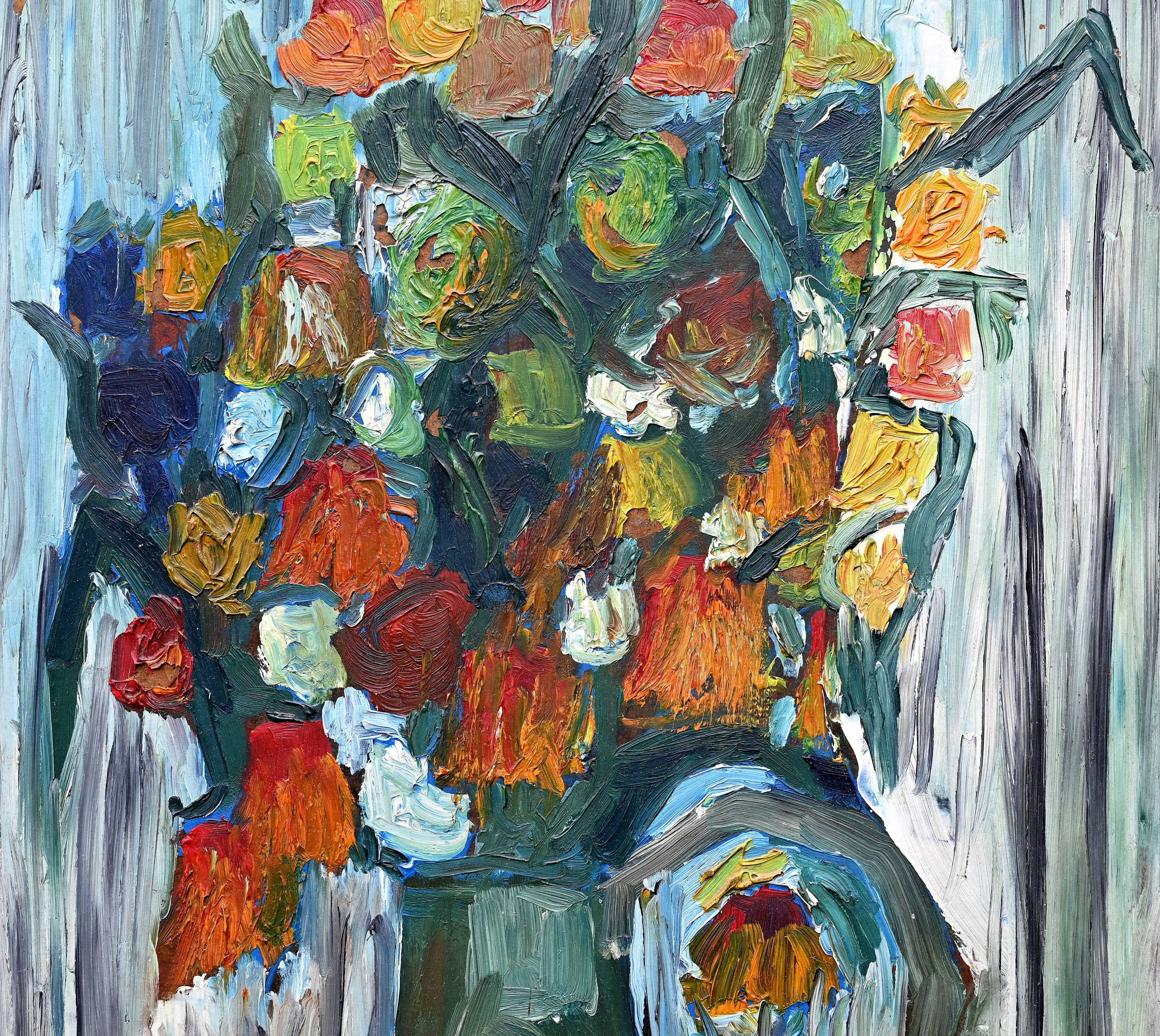 Bouquet art brut signé daté 1967