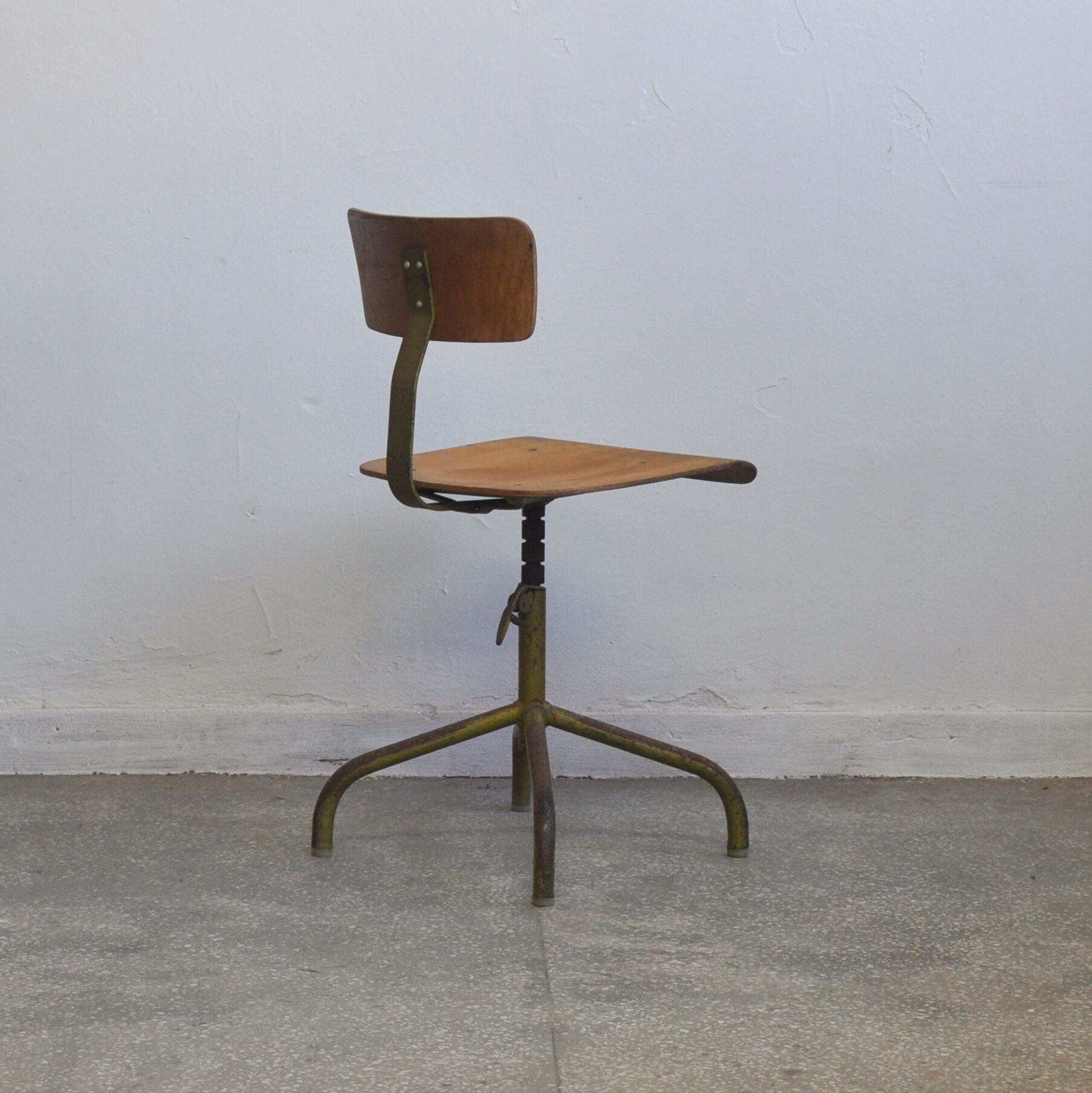 Mid-century polish industrial workshop chair, 1960s