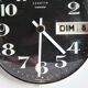 Vintage wall clock clock in formica featured transistor