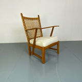 Vintage wicker armchair 1930s