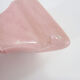 Vintage shell vase in pink ceramic from the 50s
