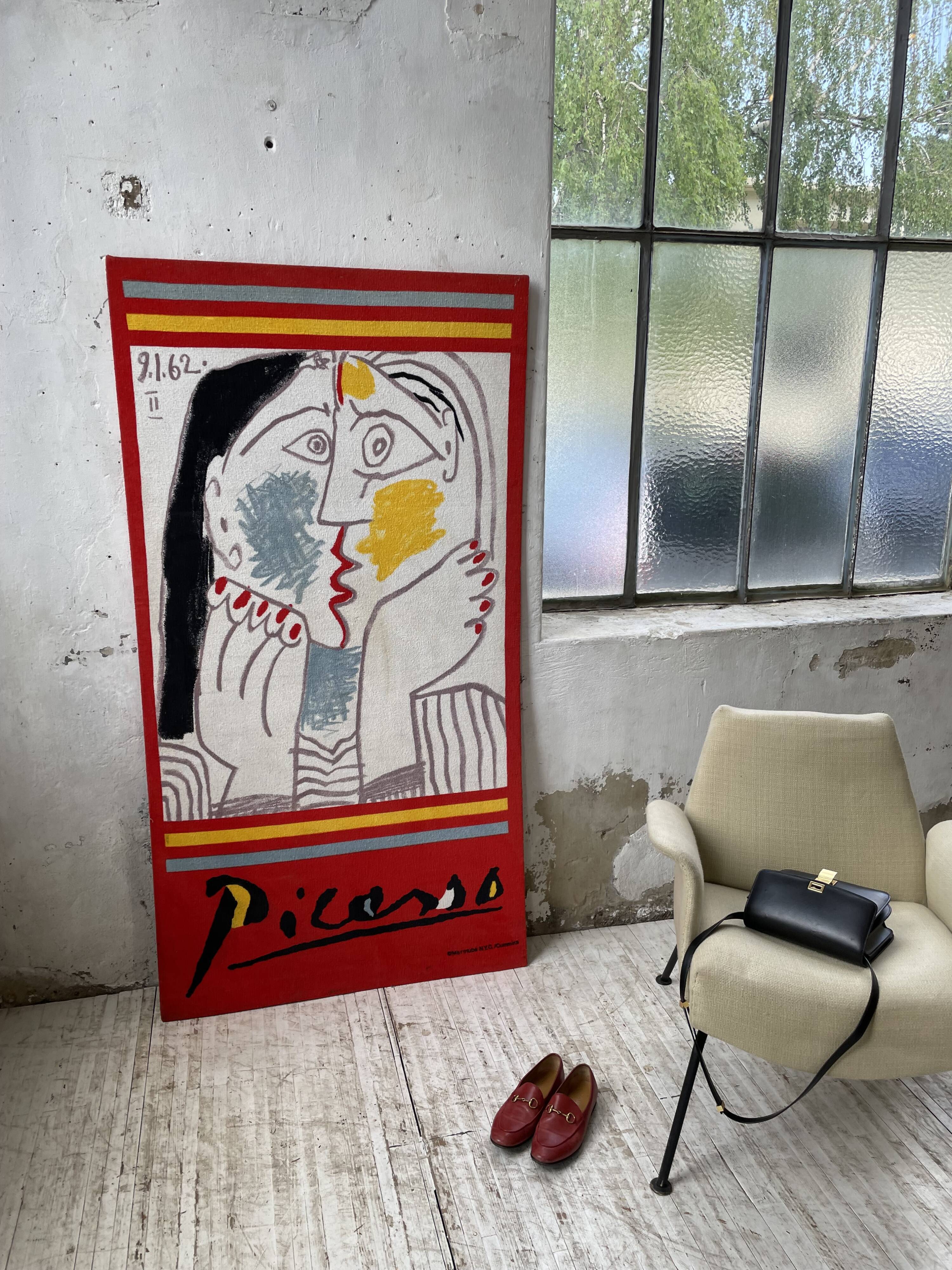 Canvas tapestry Picasso fabric coated on wood XXL