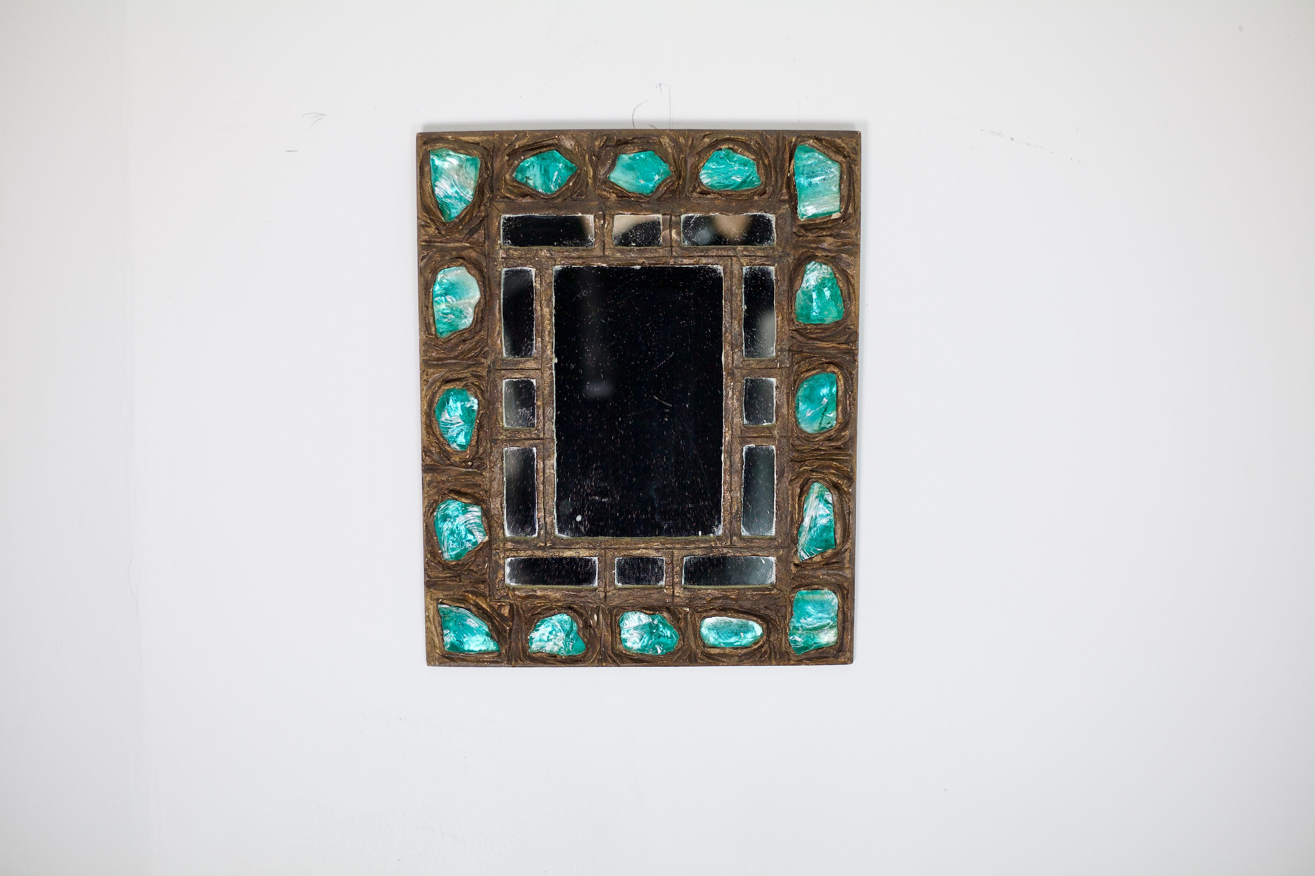 Mirror resin years 60 - 29X36cm