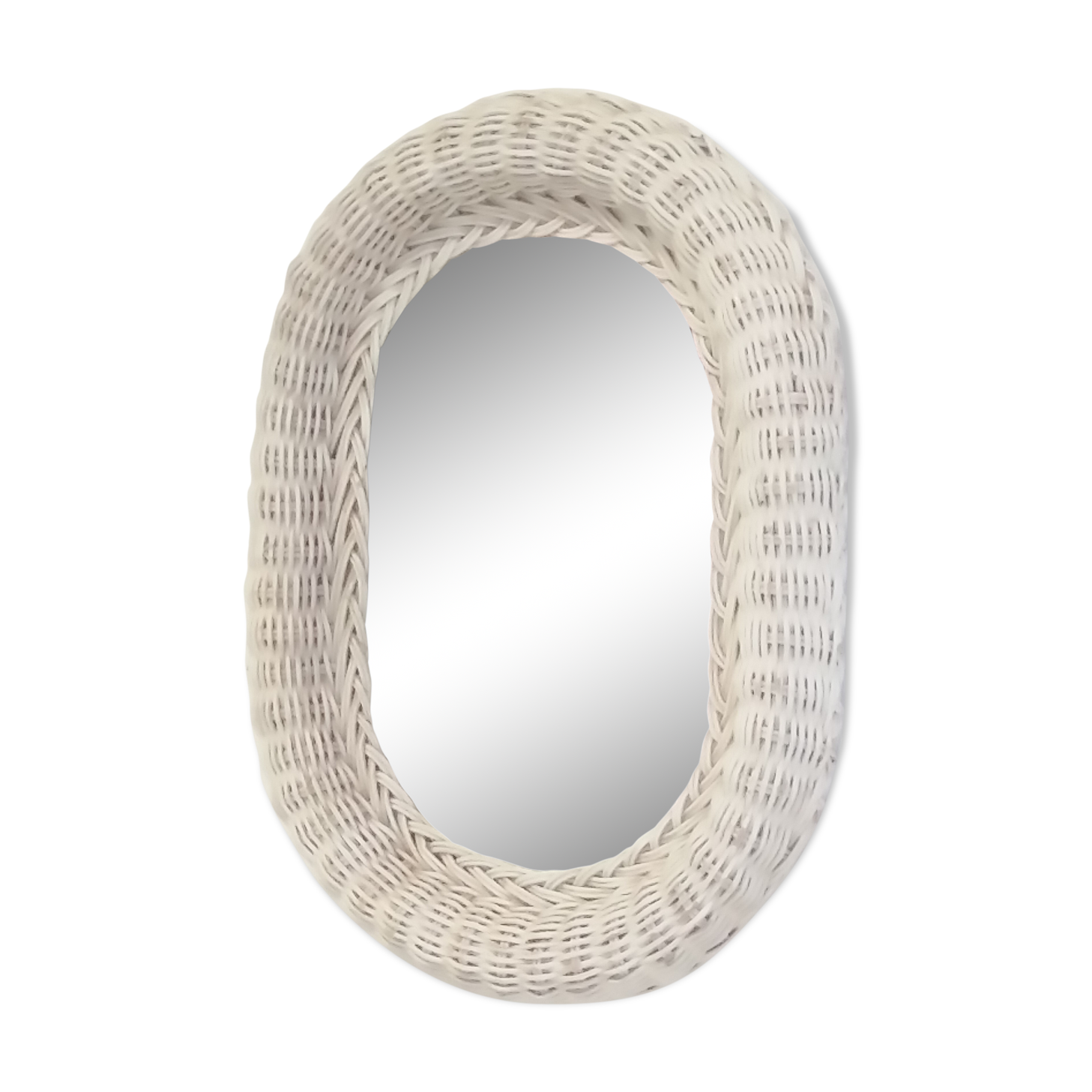 60-year rattan mirror