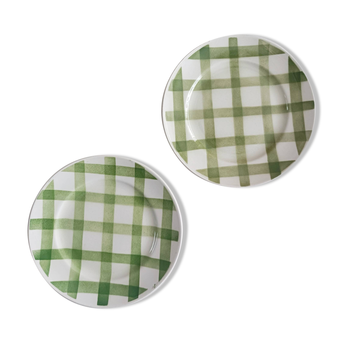 Lot de 2 assiettes à dessert Moulin des loups, Nappe