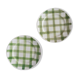 Lot de 2 assiettes à dessert Moulin des loups, Nappe