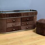 Dressing table and its pouf, Italian design – 1970