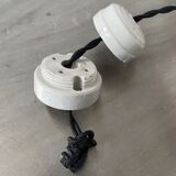 Lot 3 old conical suspensions in industrial steel