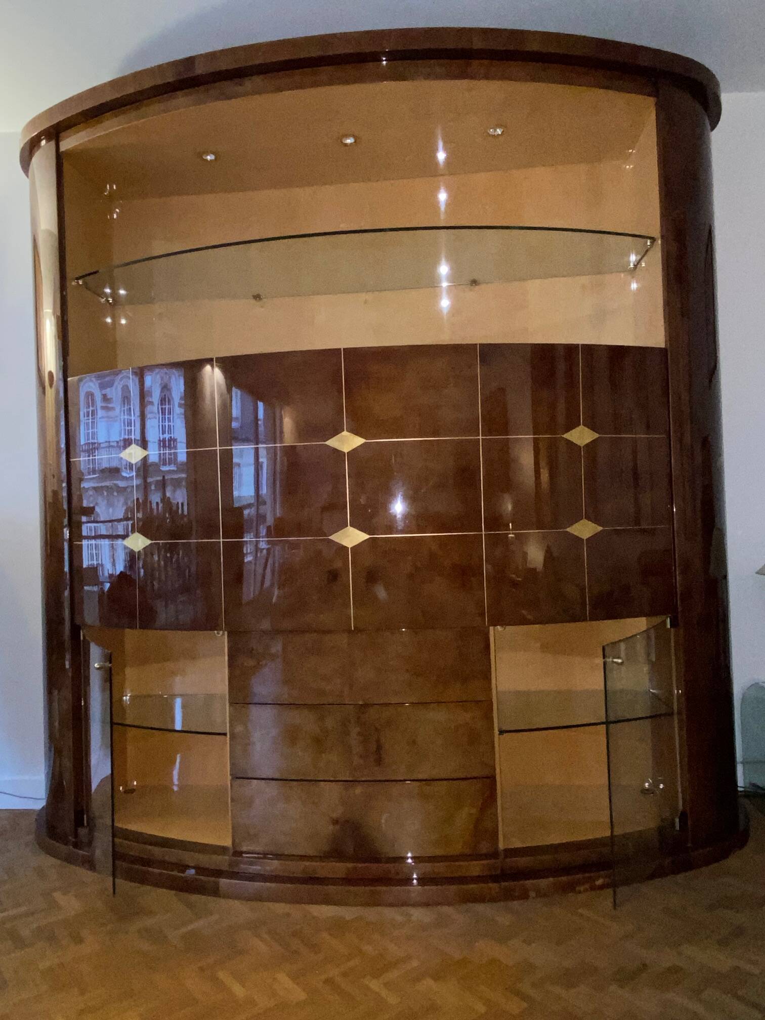 Important Art Deco Bar Cabinet House Roméo