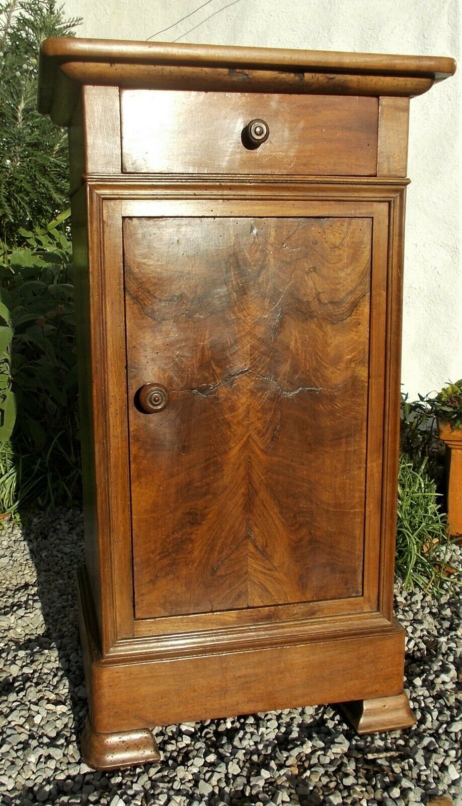 Antique french bedside cabinet